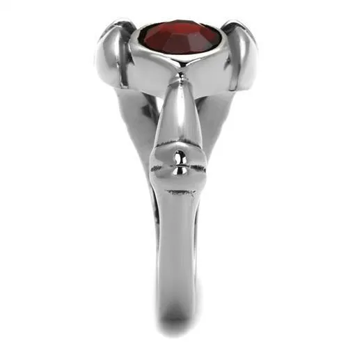 Rings Alamode TK1970 High polished no plating Stainless Steel Ring with Top Grade Crystal in Siam