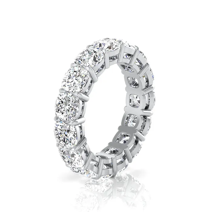 Rings deBebians Cushion Cut Lab Grown Diamond Eternity Band 600cttw