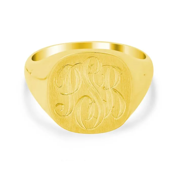 Rings deBebians Mens Square Signet Ring Medium