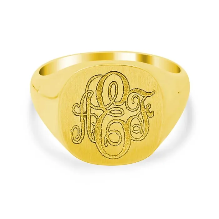 Rings deBebians Mens Square Signet Ring Medium