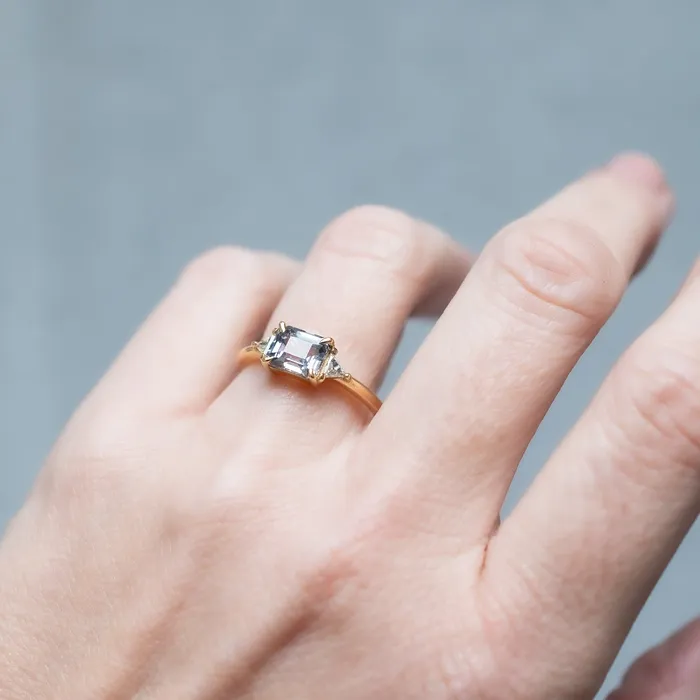 Rings Lauren Wolf Jewelry Glacial Blue Sapphire Ring