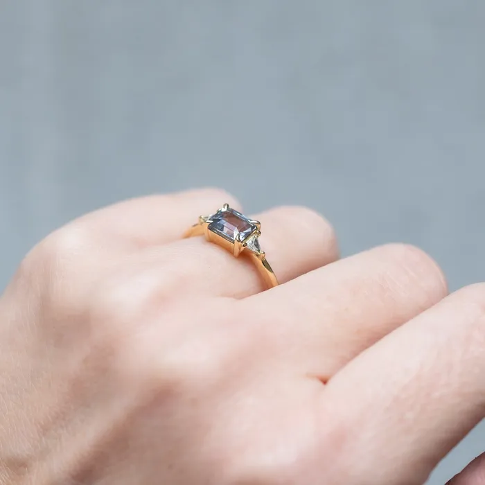 Rings Lauren Wolf Jewelry Glacial Blue Sapphire Ring