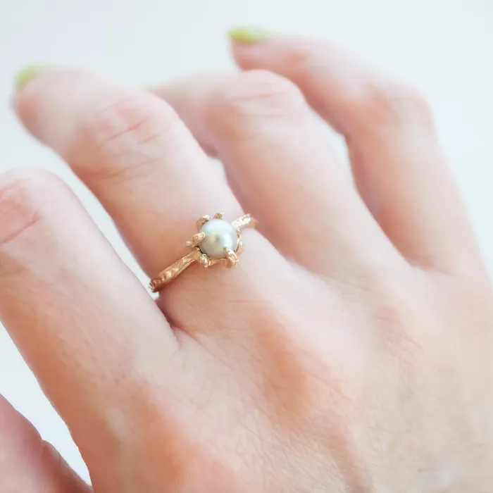 Rings Lauren Wolf Jewelry Stingray Akoya Pearl Ring