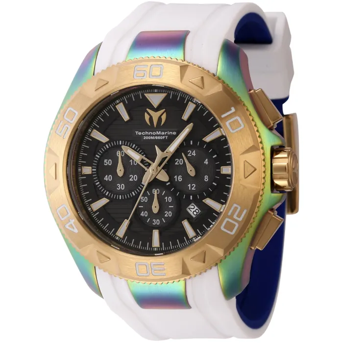 Rings TechnoMarine Technomarine Mens Watch UF6 Chronograph Iridescent and Gold Tone Case TM622007 Rings TechnoMarine Technomarine Mens Watch UF6 Chronograph Iridescent and Gold Tone Case TM622007