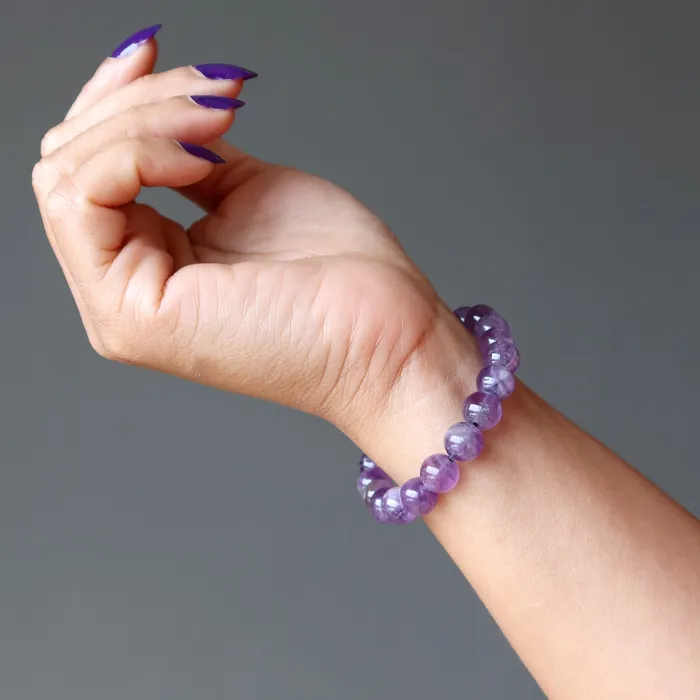 Satin Crystals Bracelets Amethyst Bracelet Purple Perfection Spiritual Healing