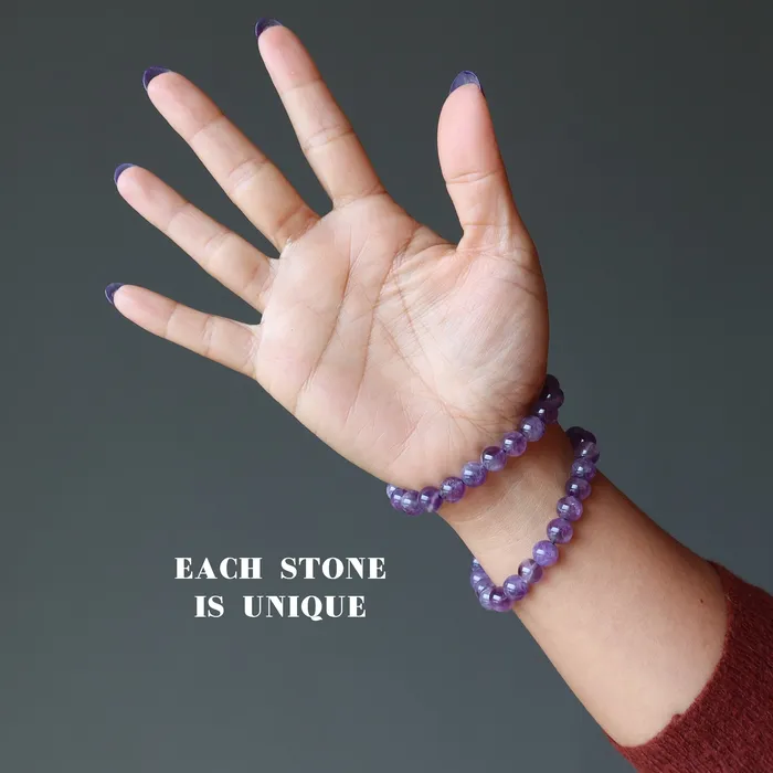 Satin Crystals Bracelets Amethyst Bracelet Purple Perfection Spiritual Healing