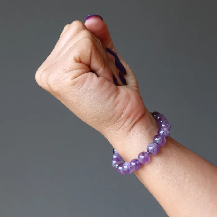 Satin Crystals Bracelets Amethyst Bracelet Purple Perfection Spiritual Healing