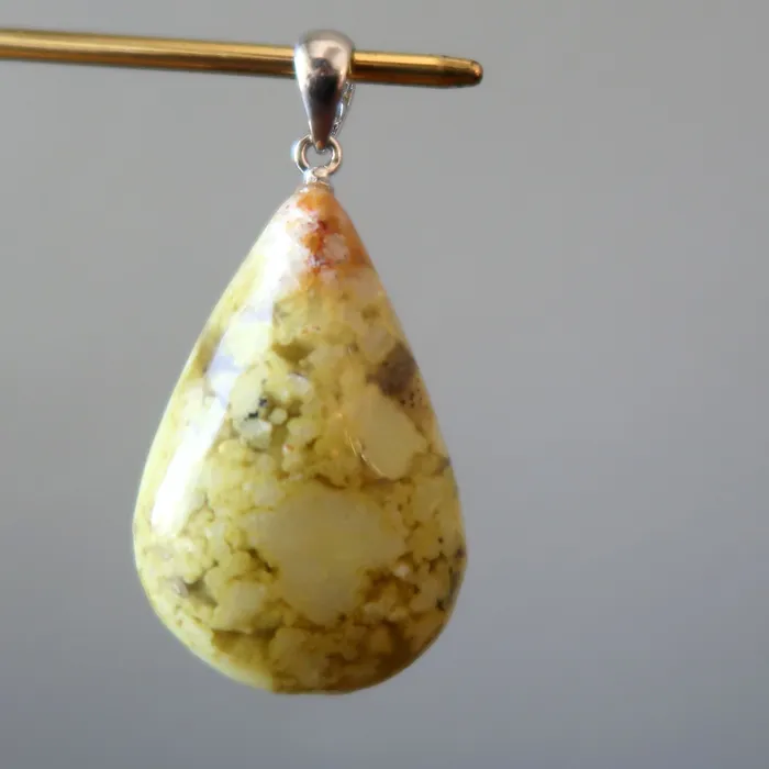 Satin Crystals Earrings Opal Pendant Spiritual Journey Green Drop Silver