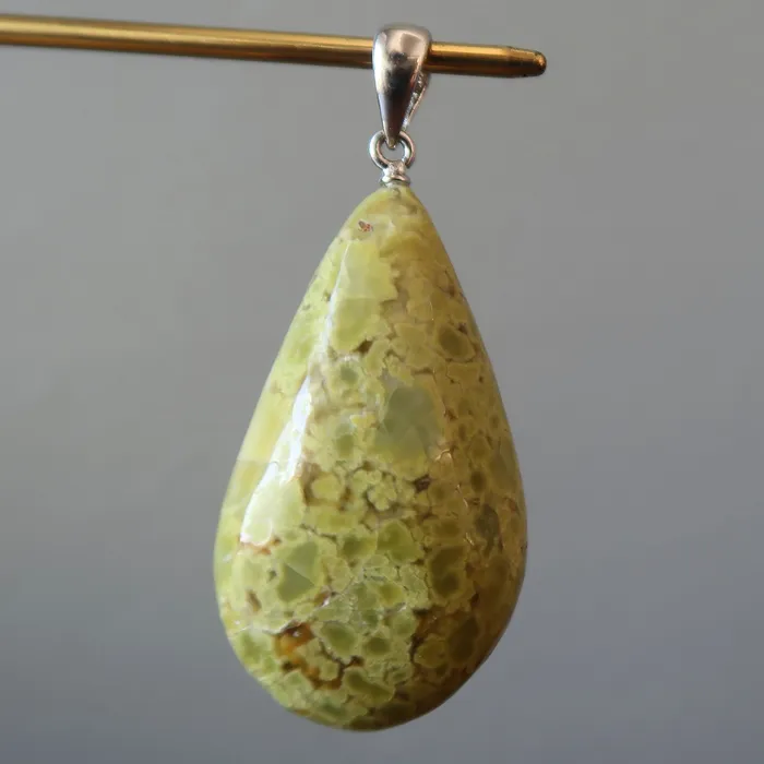 Satin Crystals Earrings Opal Pendant Spiritual Journey Green Drop Silver