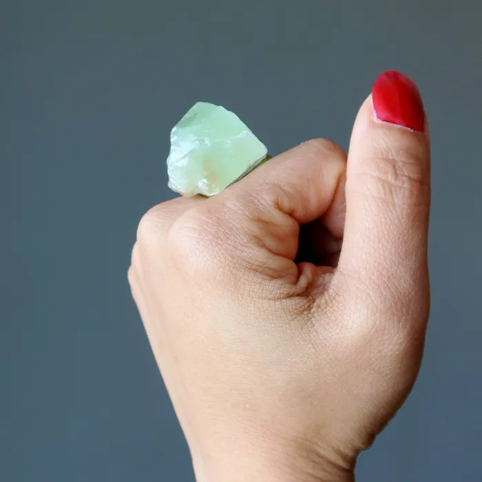 Satin Crystals Rings Green Calcite Ring Rock Candy Bronze Adjustable