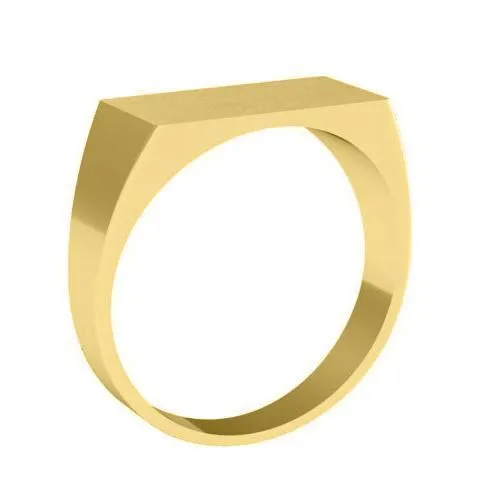 Wide Rectangular Signet Ring for Men 16mm x 8mm deBebians Rings Wide Rectangular Signet Ring for Men 16mm x 8mm deBebians Rings