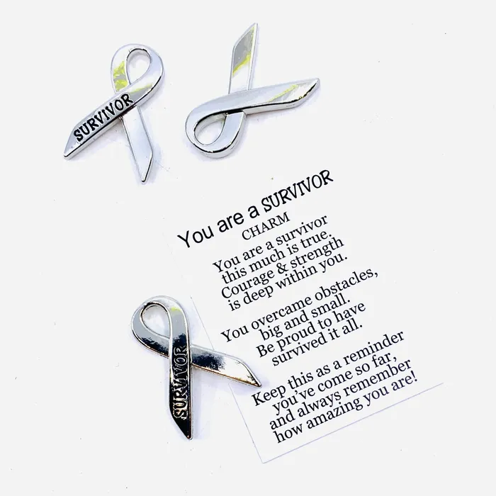 You Are a Survivor Pocket Charm PT 32 GANZ Charm Necklaces