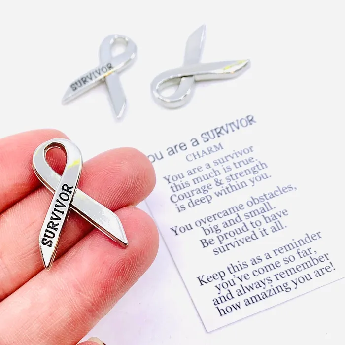 You Are a Survivor Pocket Charm PT 32 GANZ Charm Necklaces