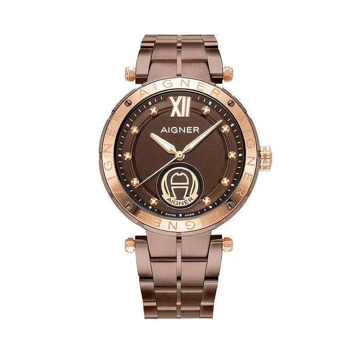Aigner Bracelets Aigner Vigevano Gents Brown Pattner Dial Brown With Rose Gold Stainless Steel watch Aigner Bracelets Aigner Vigevano Gents Brown Pattner Dial Brown With Rose Gold Stainless Steel watch