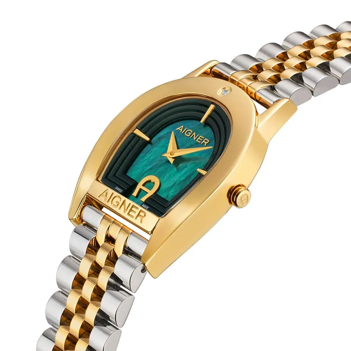 Bracelets Aigner Aigner Varese Ladies Green Dial Stainless SteelGold Plated Case Bracelet Watch Bracelets Aigner Aigner Varese Ladies Green Dial Stainless SteelGold Plated Case Bracelet Watch