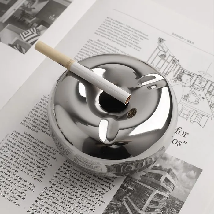 Bracelets Dropshipped via Social Commerce Network Sliver Martini Stainless Steel Ashtray
