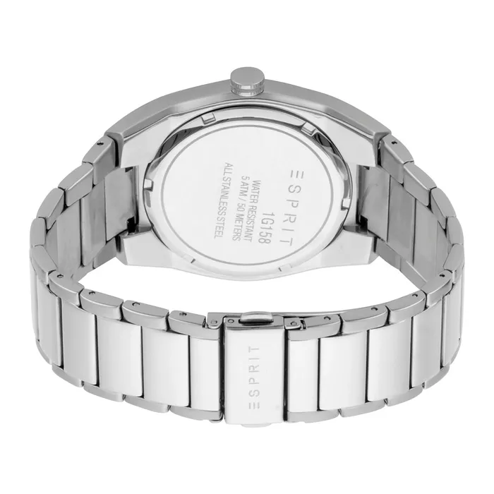 Bracelets Esprit Esprit Mens Stainless Steel Day Date Watch With White Dial Bracelets Esprit Esprit Mens Stainless Steel Day Date Watch With White Dial
