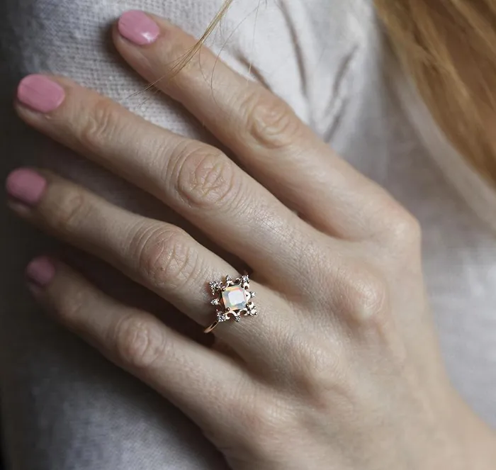 capucinne Rings Lilyanna Vintage Opal Ring