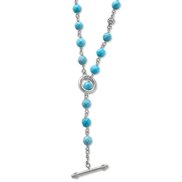 Caviar Icon Long Turquoise Beaded Necklace LAGOS Necklaces Caviar Icon Long Turquoise Beaded Necklace LAGOS Necklaces