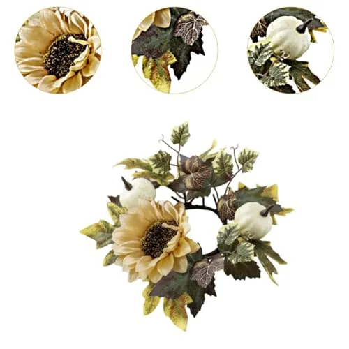 Dropshipped via Social Commerce Network Necklaces Fashion My Day Halloween Wreath Party Porch Pendant Club Bar Restaurant Pumpkin Fall Wreath Champagne