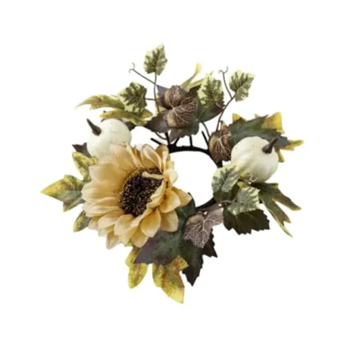 Dropshipped via Social Commerce Network Necklaces Fashion My Day Halloween Wreath Party Porch Pendant Club Bar Restaurant Pumpkin Fall Wreath Champagne