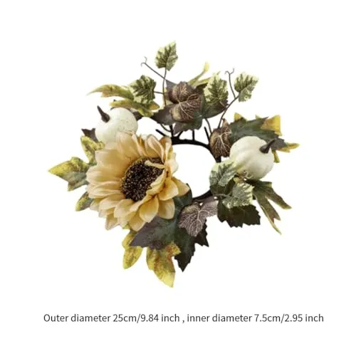 Dropshipped via Social Commerce Network Necklaces Fashion My Day Halloween Wreath Party Porch Pendant Club Bar Restaurant Pumpkin Fall Wreath Champagne