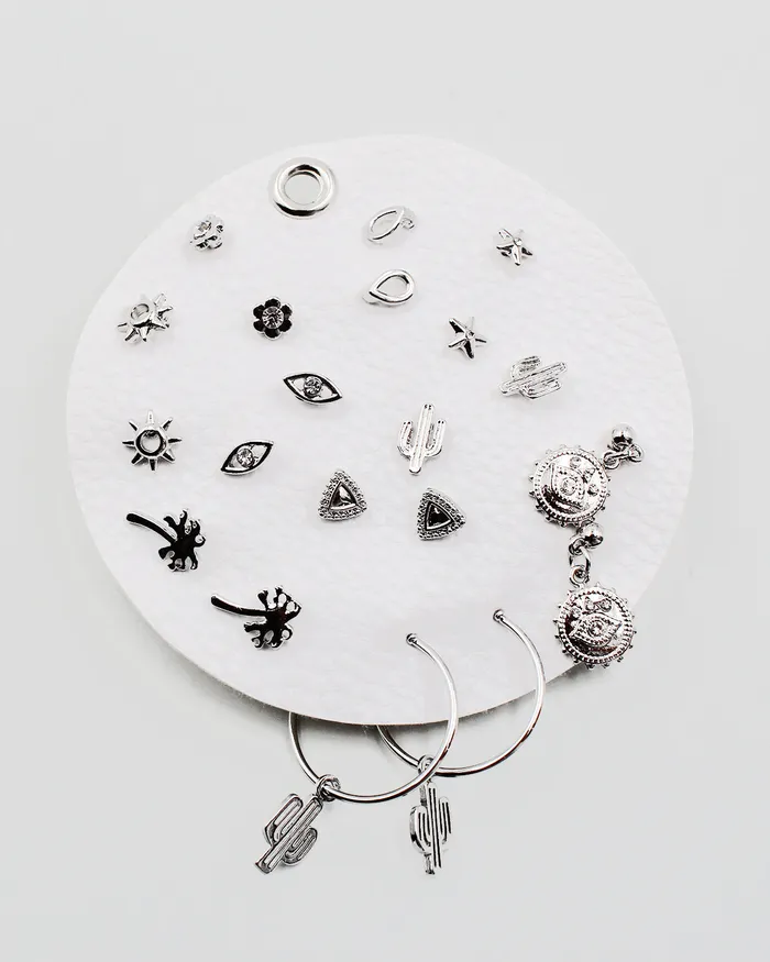 Earrings CHECK20241 Trend Fashion 10PC Earrings Set Earrings CHECK20241 Trend Fashion 10PC Earrings Set