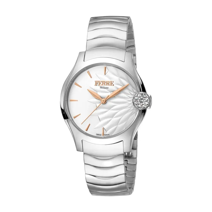 Ferre Milano Bracelets Ferre Milano Ladies Watch Stainless Steel Case Bracelet With White Dial Ferre Milano Bracelets Ferre Milano Ladies Watch Stainless Steel Case Bracelet With White Dial