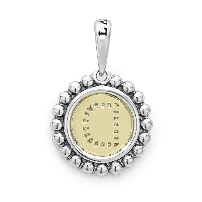 lagosdev Signature Caviar Diamond D Initial Charm Charm Necklaces lagosdev Signature Caviar Diamond D Initial Charm Charm Necklaces