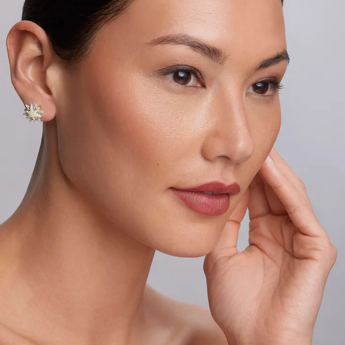 Lagos Earrings North Star TwoTone Star Diamond Earrings Lagos Earrings North Star TwoTone Star Diamond Earrings