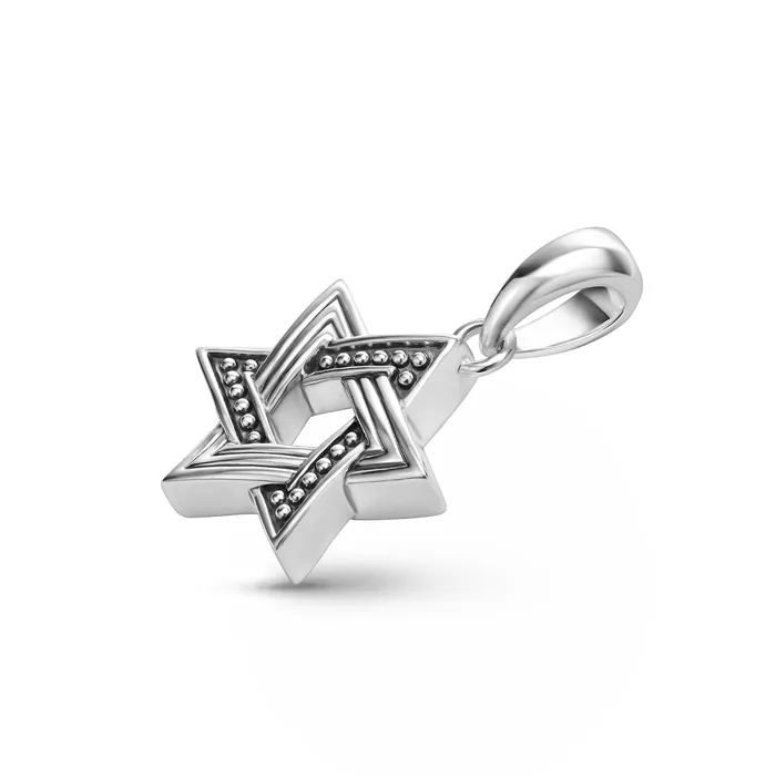 LAGOS Necklaces Anthem Small Silver Star of David Amulet LAGOS Necklaces Anthem Small Silver Star of David Amulet