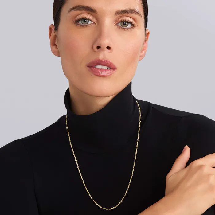 Necklaces LAGOS Signature Caviar 18K Gold Superfine Caviar Link Necklace Necklaces LAGOS Signature Caviar 18K Gold Superfine Caviar Link Necklace