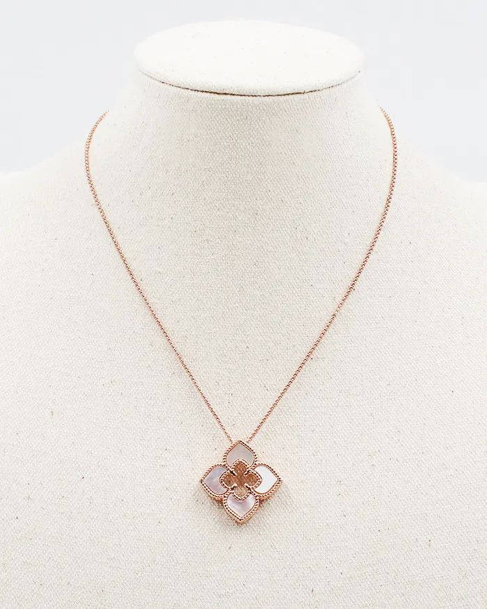 Necklaces UPDATED092024 Floral Pendant Necklace with Adjustable Chain