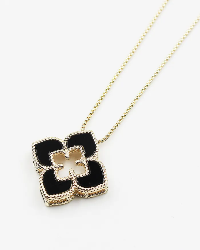 Necklaces UPDATED092024 Floral Pendant Necklace with Adjustable Chain