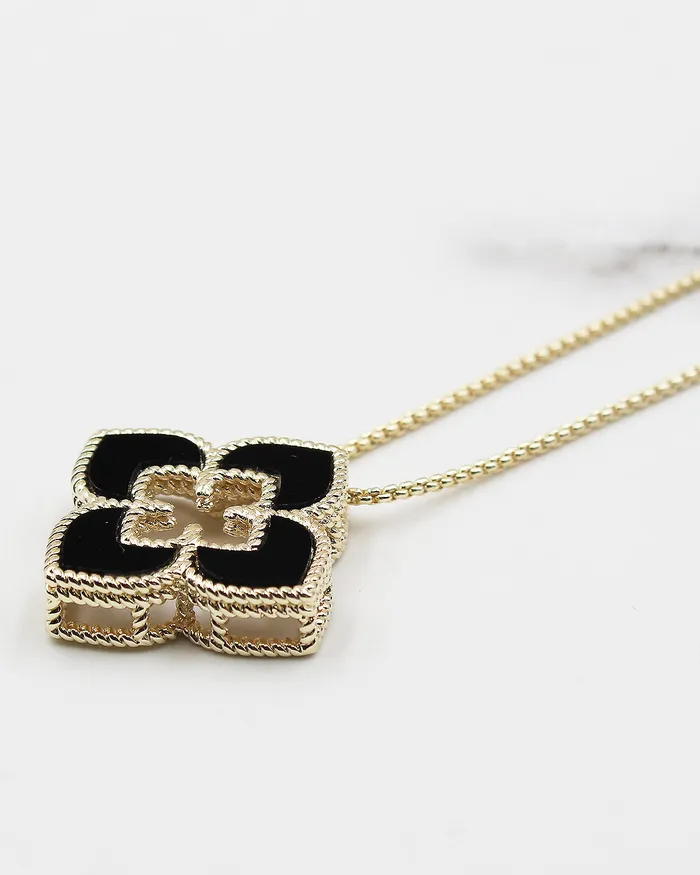 Necklaces UPDATED092024 Floral Pendant Necklace with Adjustable Chain