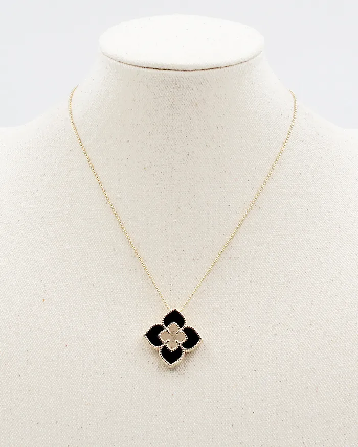Necklaces UPDATED092024 Floral Pendant Necklace with Adjustable Chain