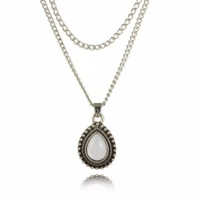 Necklaces WickedAF Double Layered Water Drop Necklace