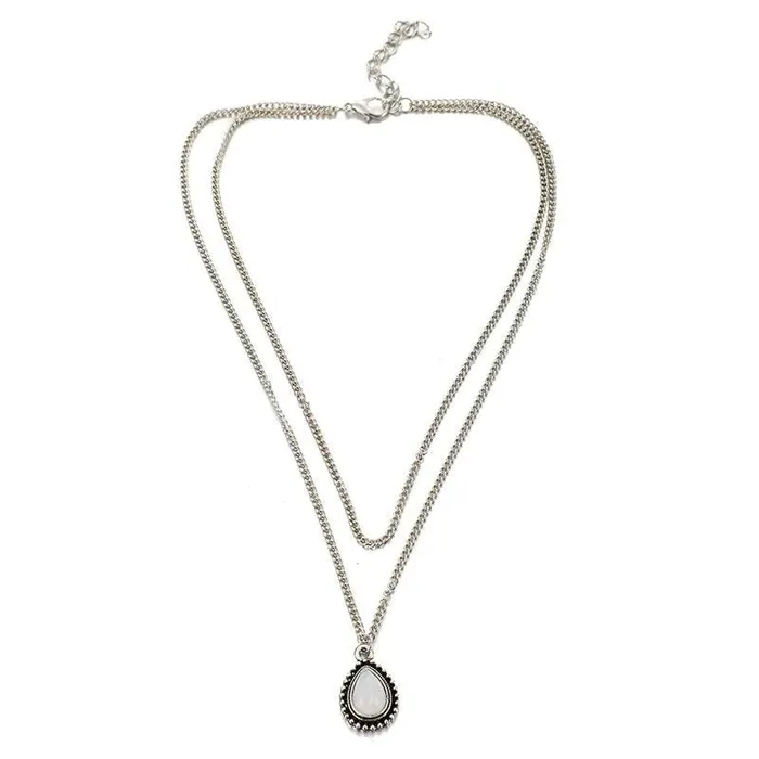 Necklaces WickedAF Double Layered Water Drop Necklace