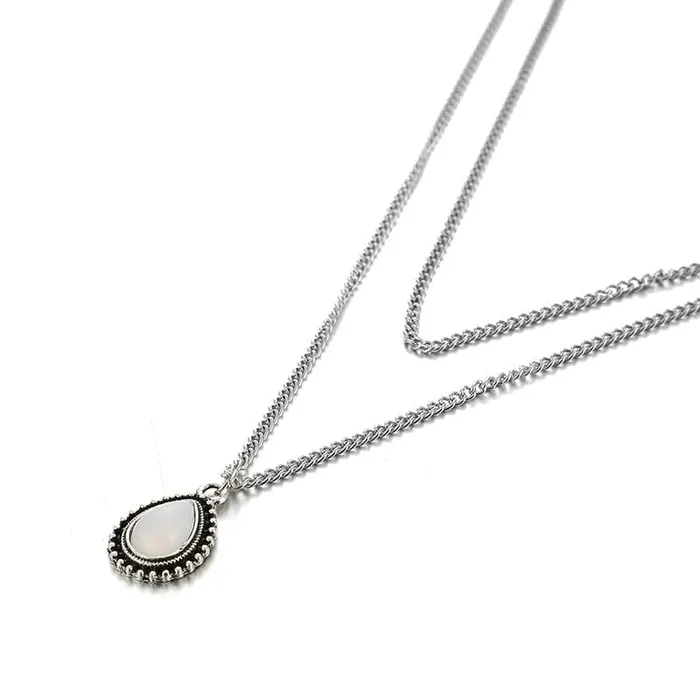 Necklaces WickedAF Double Layered Water Drop Necklace