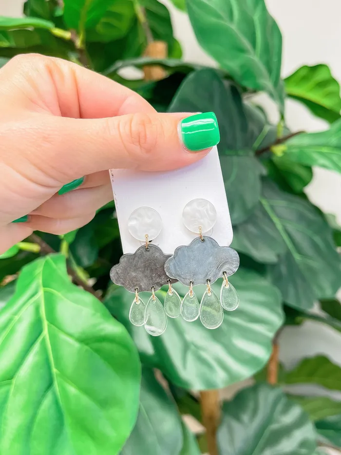 Prep Obsessed JJ Earrings Stormy Day Dangle Earrings