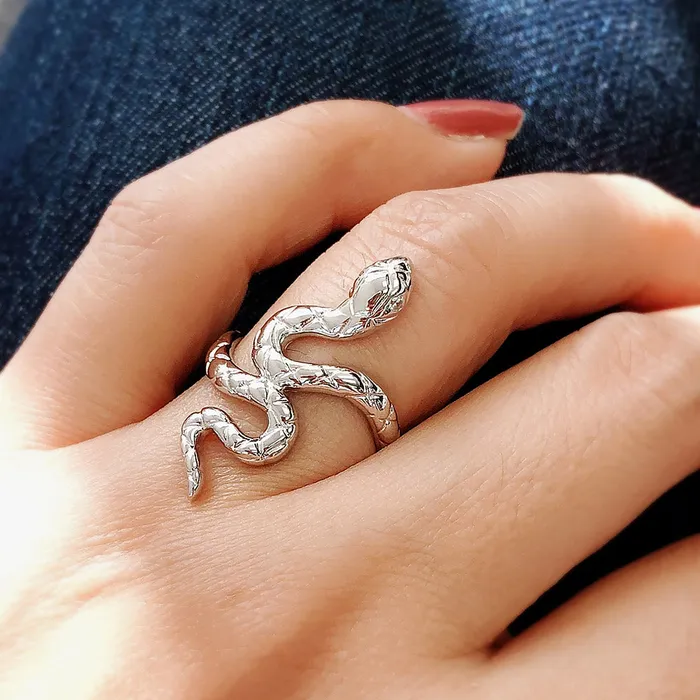 Snake CZ Ring in Sterling Silver BERRICLE Rings