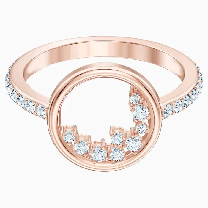 Swarovski North Motif Ring White RoseGold Tone Swarovski Rings