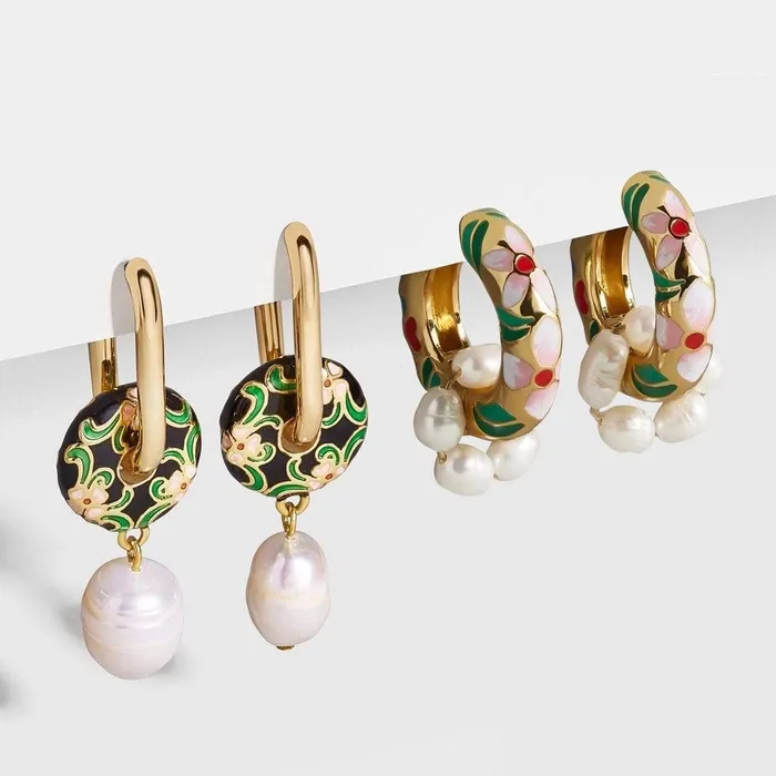 wickedafstore Earrings Round Style Earrings