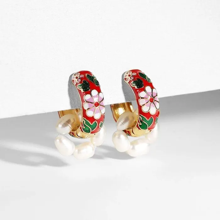 wickedafstore Earrings Round Style Earrings