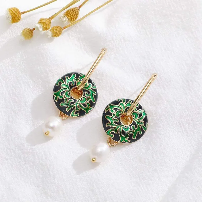 wickedafstore Earrings Round Style Earrings