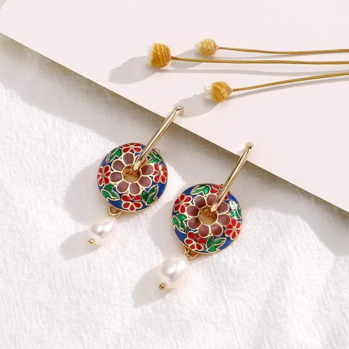 wickedafstore Earrings Round Style Earrings