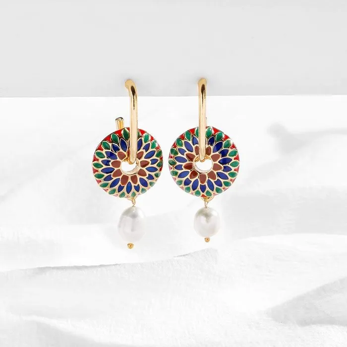 wickedafstore Earrings Round Style Earrings