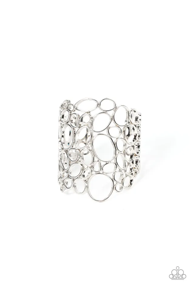 All Eyes On U Jewelry Paparazzi Accessories Bracelets All Turned Around Silver Paparazzi Bracelet All Eyes On U Jewelry Paparazzi Accessories Bracelets All Turned Around Silver Paparazzi Bracelet