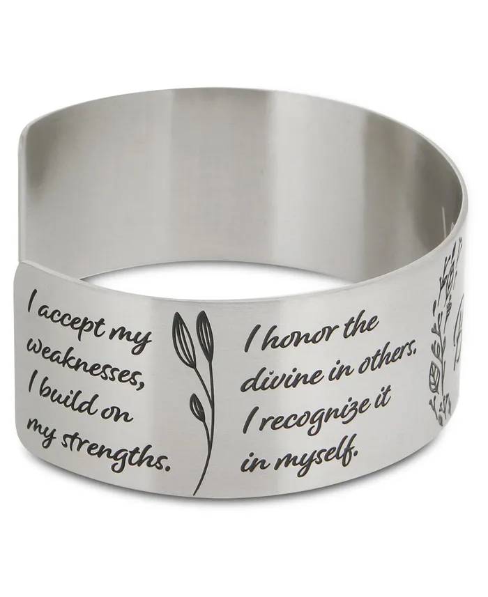 Buddha Groove Bracelets I am Blessed Affirmation Stainless Steel Adjustable Cuff Bracelet Buddha Groove Bracelets I am Blessed Affirmation Stainless Steel Adjustable Cuff Bracelet
