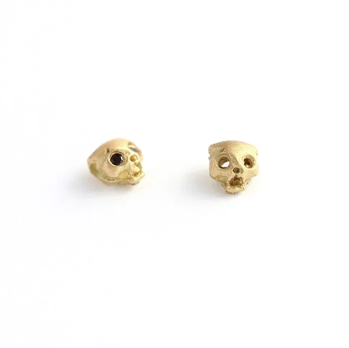 Earrings Gold Cat Skull Earrings ARTEMER